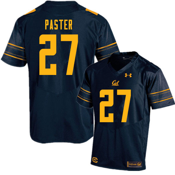 Men #27 Trey Paster Cal Bears College Football Jerseys Sale-Navy